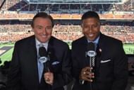 Tim Brando (L) and Spencer Tillman will call the CFB Michigan State-Nebraska game in Week 10